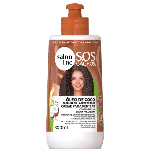 Salon Line S.O.S Boucles – Crème Coiffante à la Noix de Coco