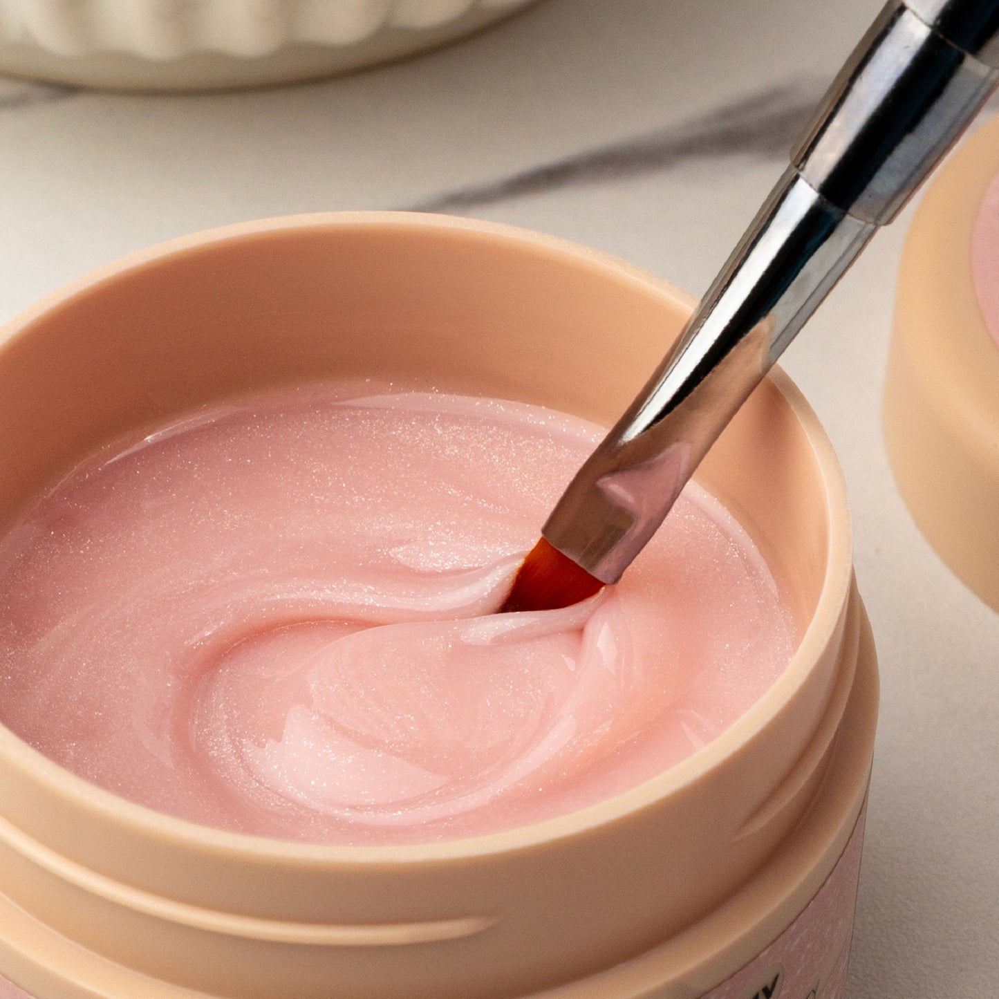BUILDER GEL SHIMMER MILKY NUDE INOCOS VISCOSITÉ MOYENNE 50GR