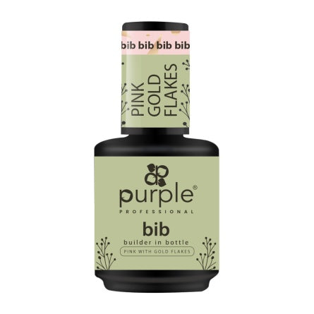 BIB - Builder In Bottle Pink With Gold Flakes - P370