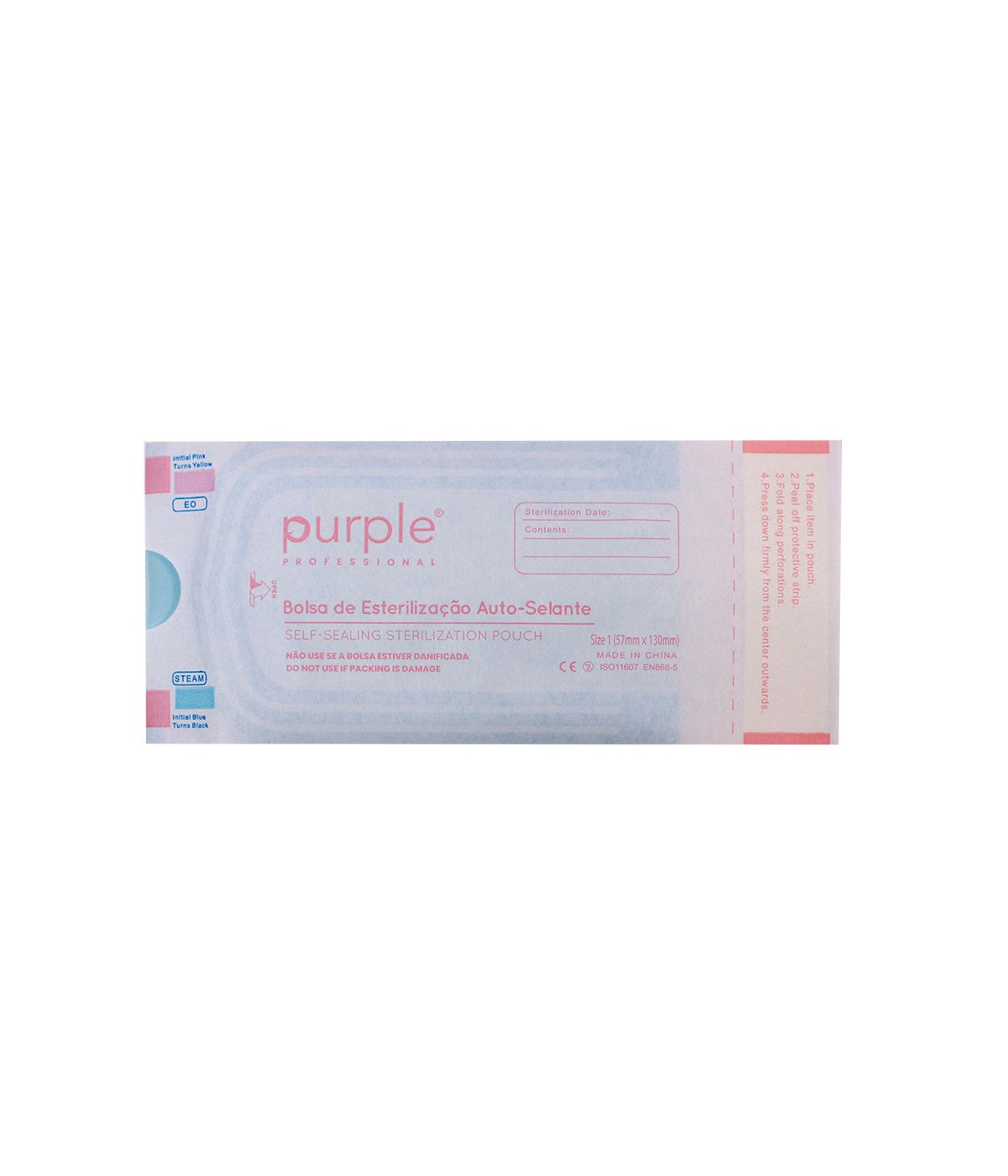 Sachet stérilisation 57x130mm (200unit) - P3065