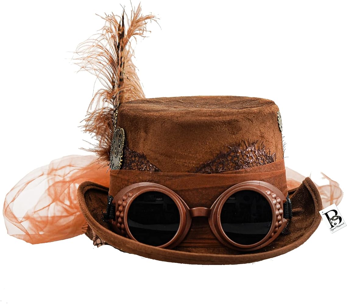 Haut-de-forme Steampunk avec Lunettes