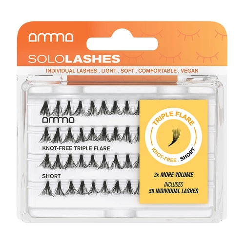 Amma Sololashes - Faux Cils Triple Flare Sans Nœuds S