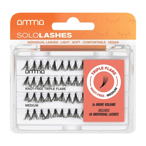 Amma Sololashes - Faux Cils Triple Flare Sans Nœuds M