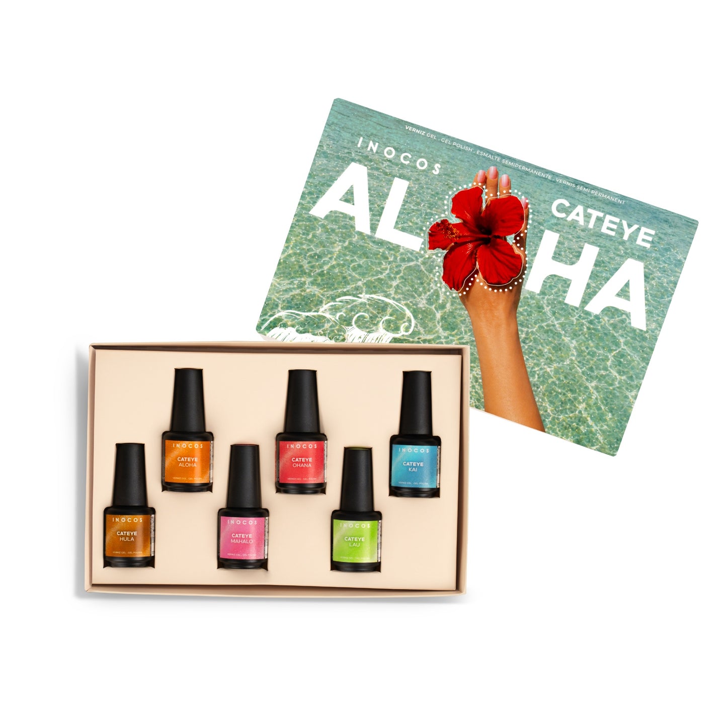 Kit vernis gel INOCOS Cateye "Aloha"