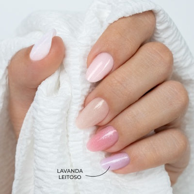 BUILDER GEL SHIMMER  MILK LAVENDER INOCOS VISCOSITÉ MOYENNE 50GR