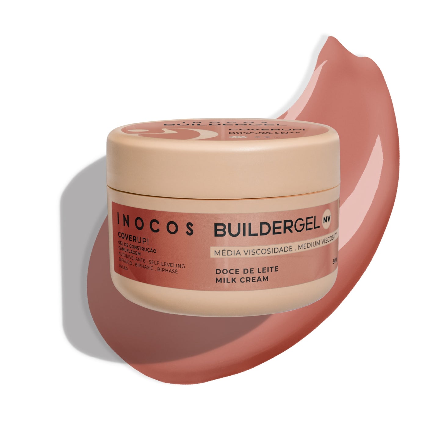 BUILDER GEL COVER UP MILK CREAM VISCOSITÉ MOYENNE 50GR