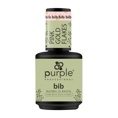 BIB - Builder In Bottle Pink With Gold Flakes - P370