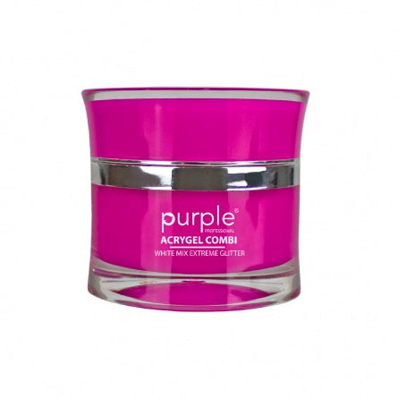 Acrygel Combi White Mix Extreme Glitter 50g - P413