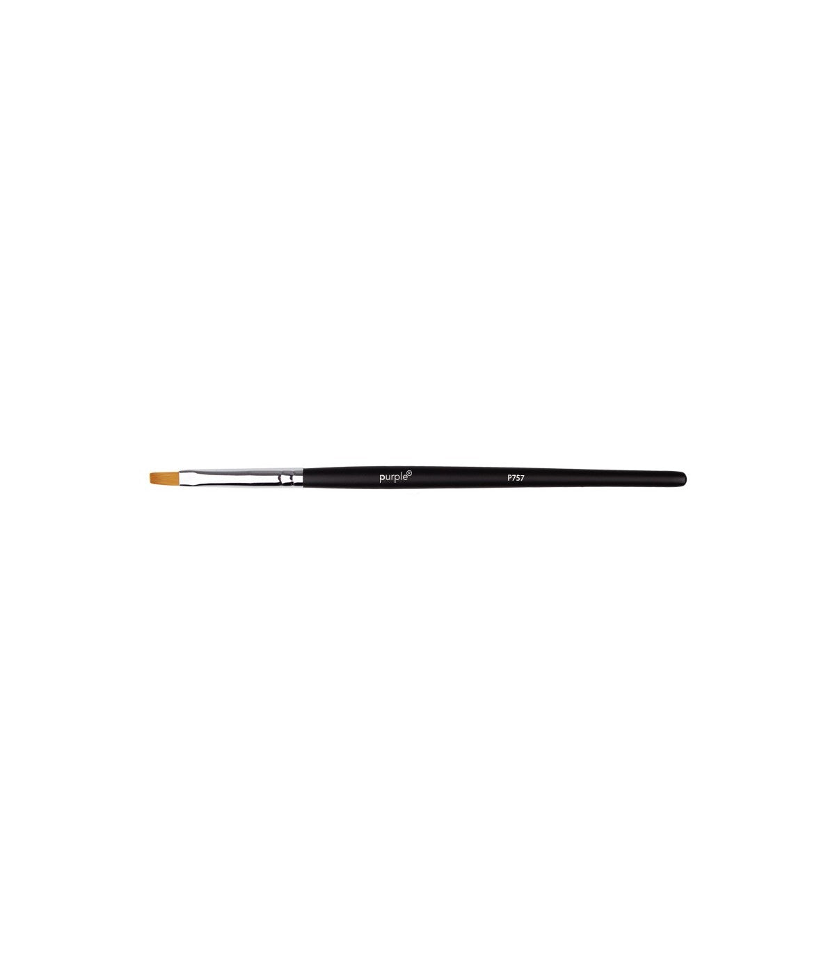 Pinceau Gel Nylon #4 plat (poignée en bois) - P757