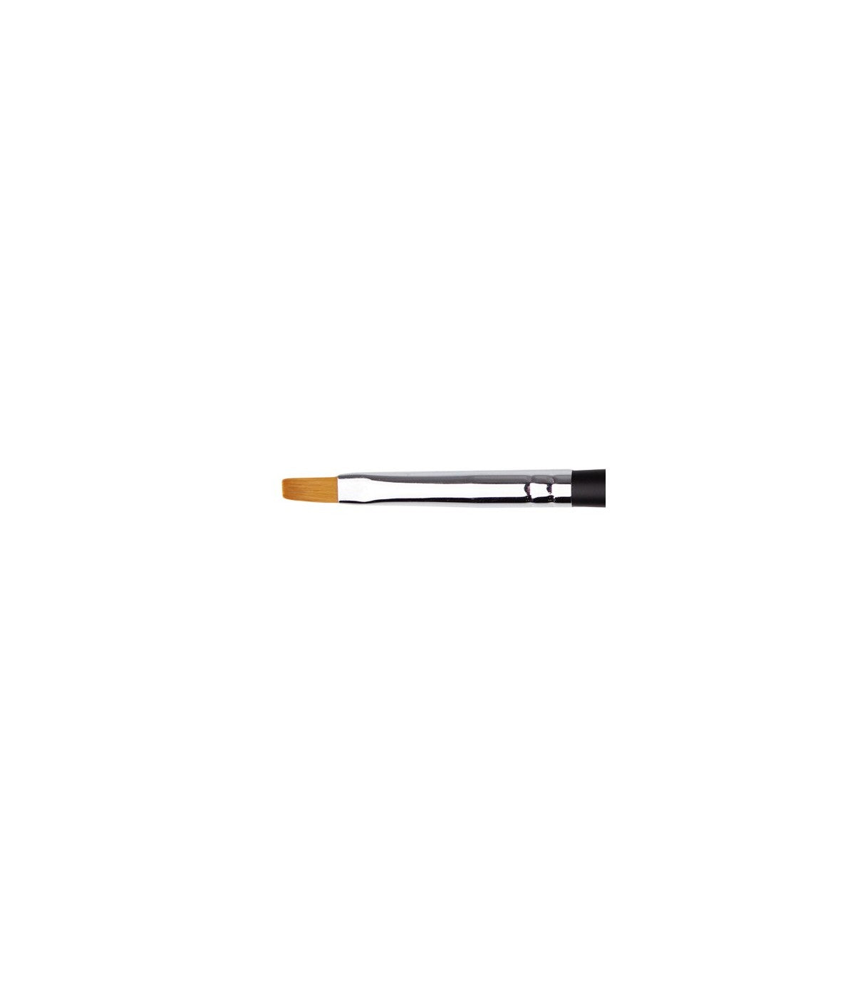 Pinceau Gel Nylon #4 plat (poignée en bois) - P757