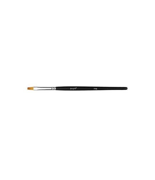 Pinceau Gel Nylon #6 plat (poignée en bois) - P758
