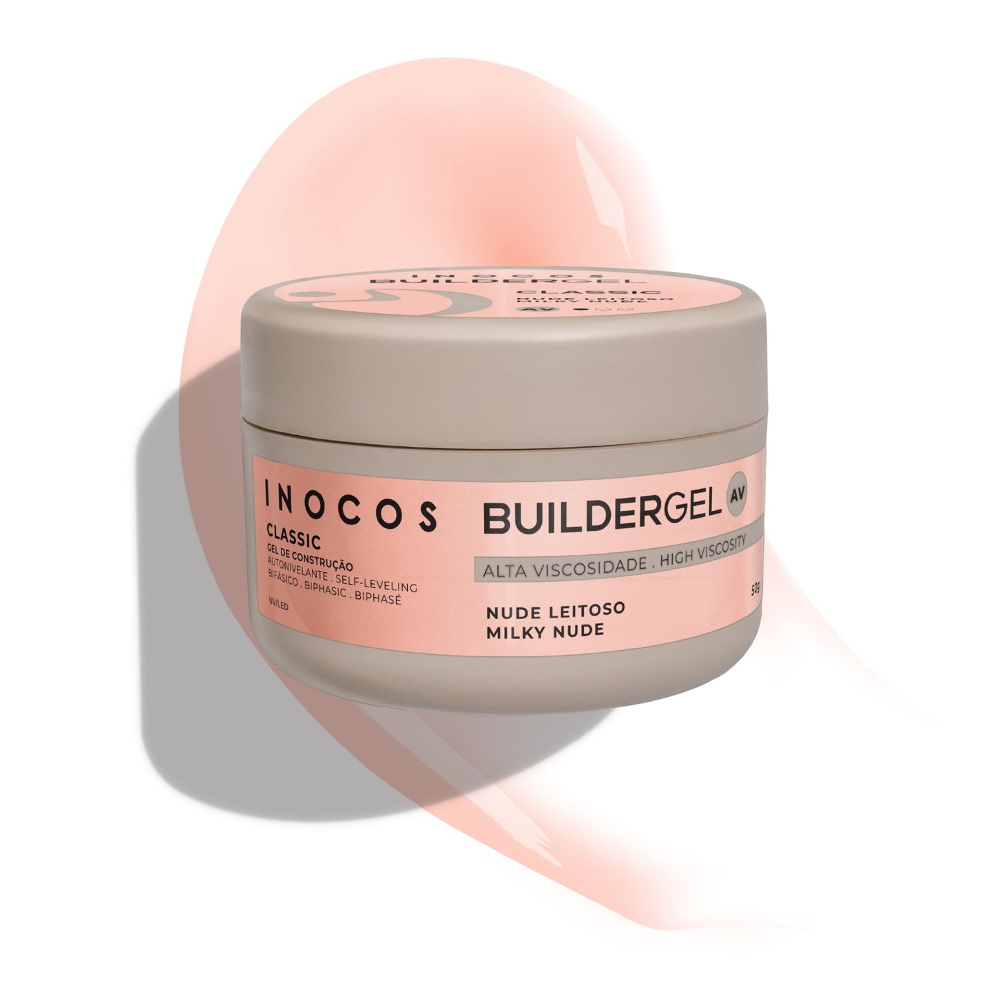 GEL BUILDER CLASSIC INOCOS MILKY NUDE HAUTE VISCOSITÉ 50G