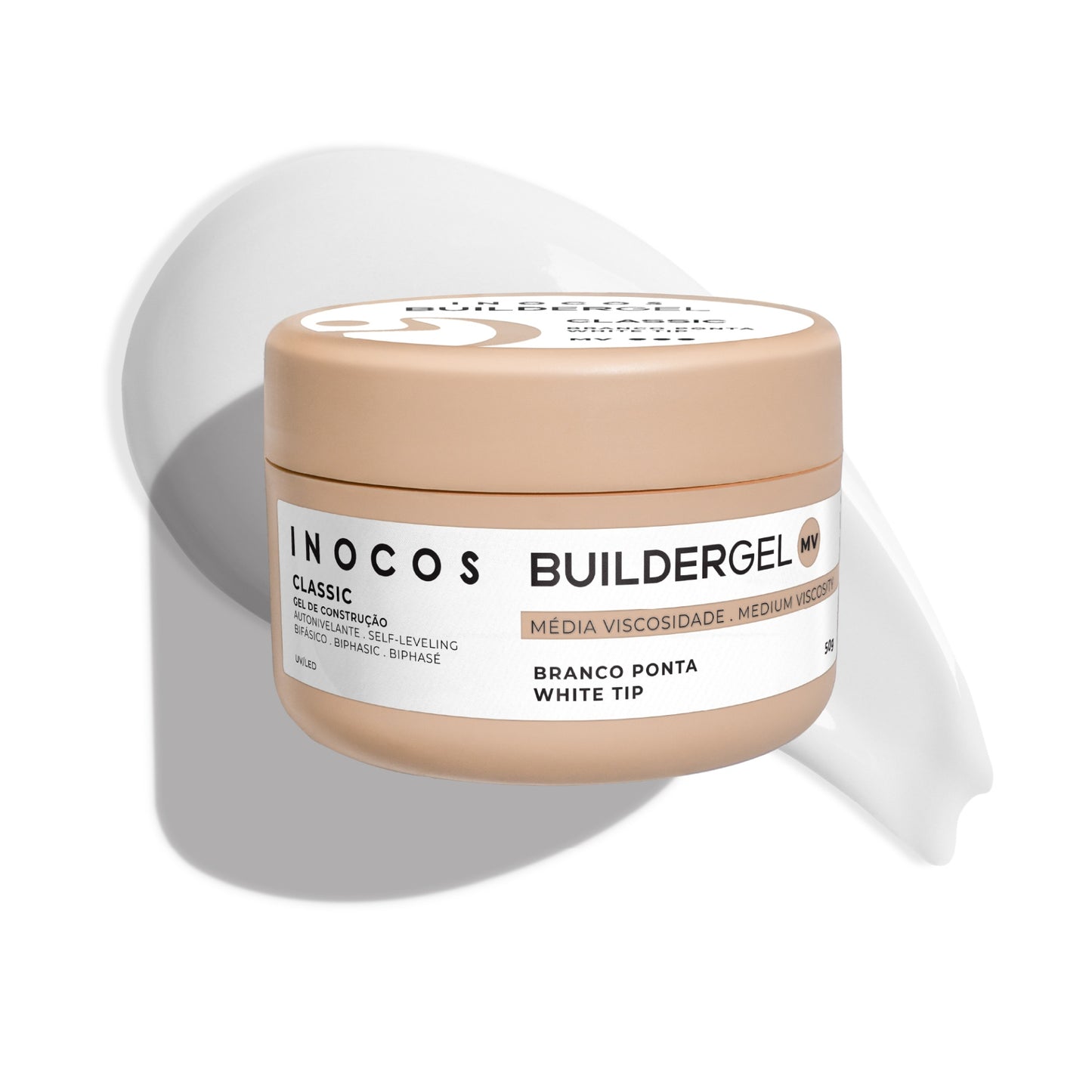 BUILDER GEL CLASSIC WHITE TIP VISCOSITÉ MOYENNE 50GR