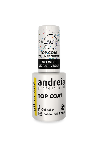 All In One Galactic Top Coat - 01 Stardust Glitter