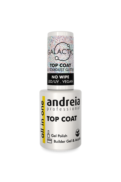 All In One Galactic Top Coat - 01 Stardust Glitter