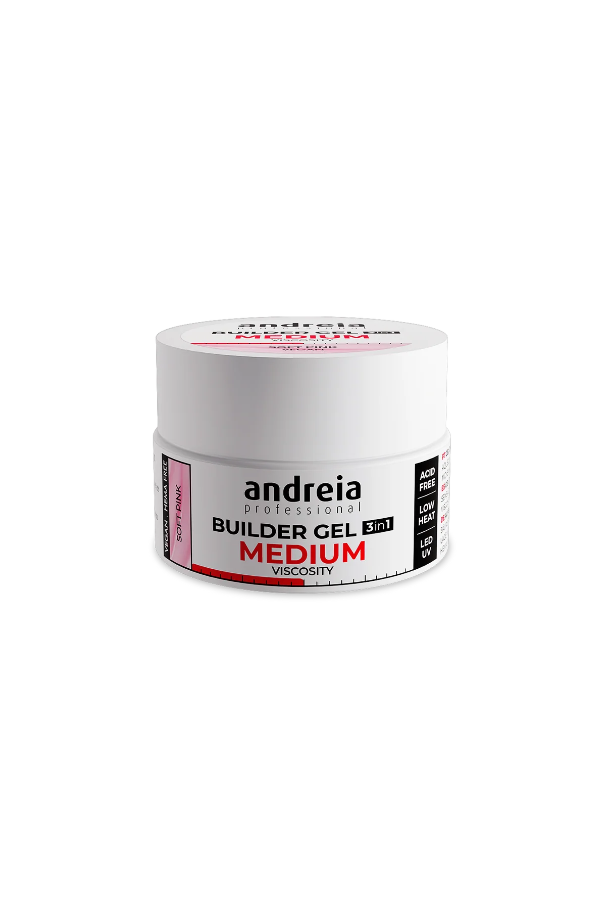 Builder Gel Medium Viscosity - Soft Pink