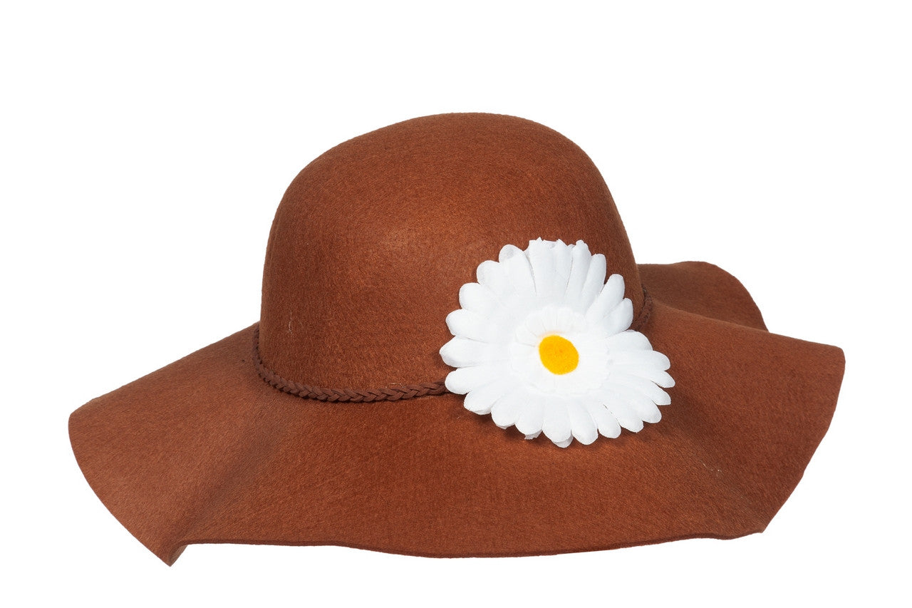 Chapeau hippie avec fleur