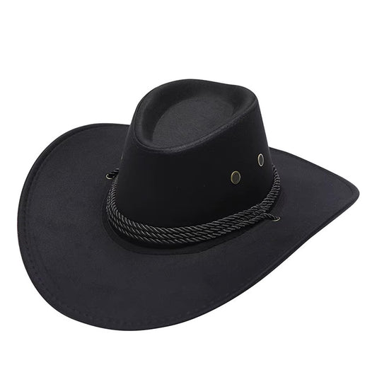 Chapeau de cowboy lacé noir