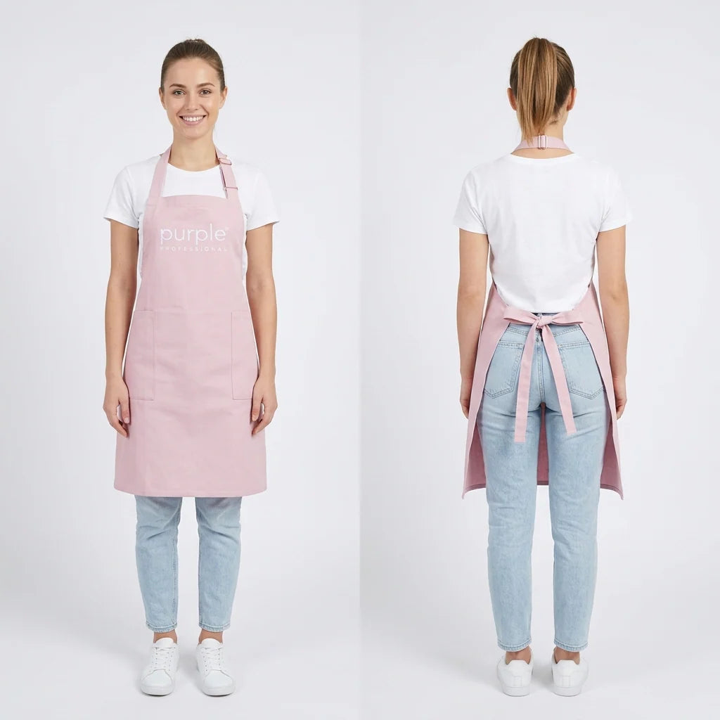 Tablier - Apron Luxury purple professionnel - modèle 1 - P3121