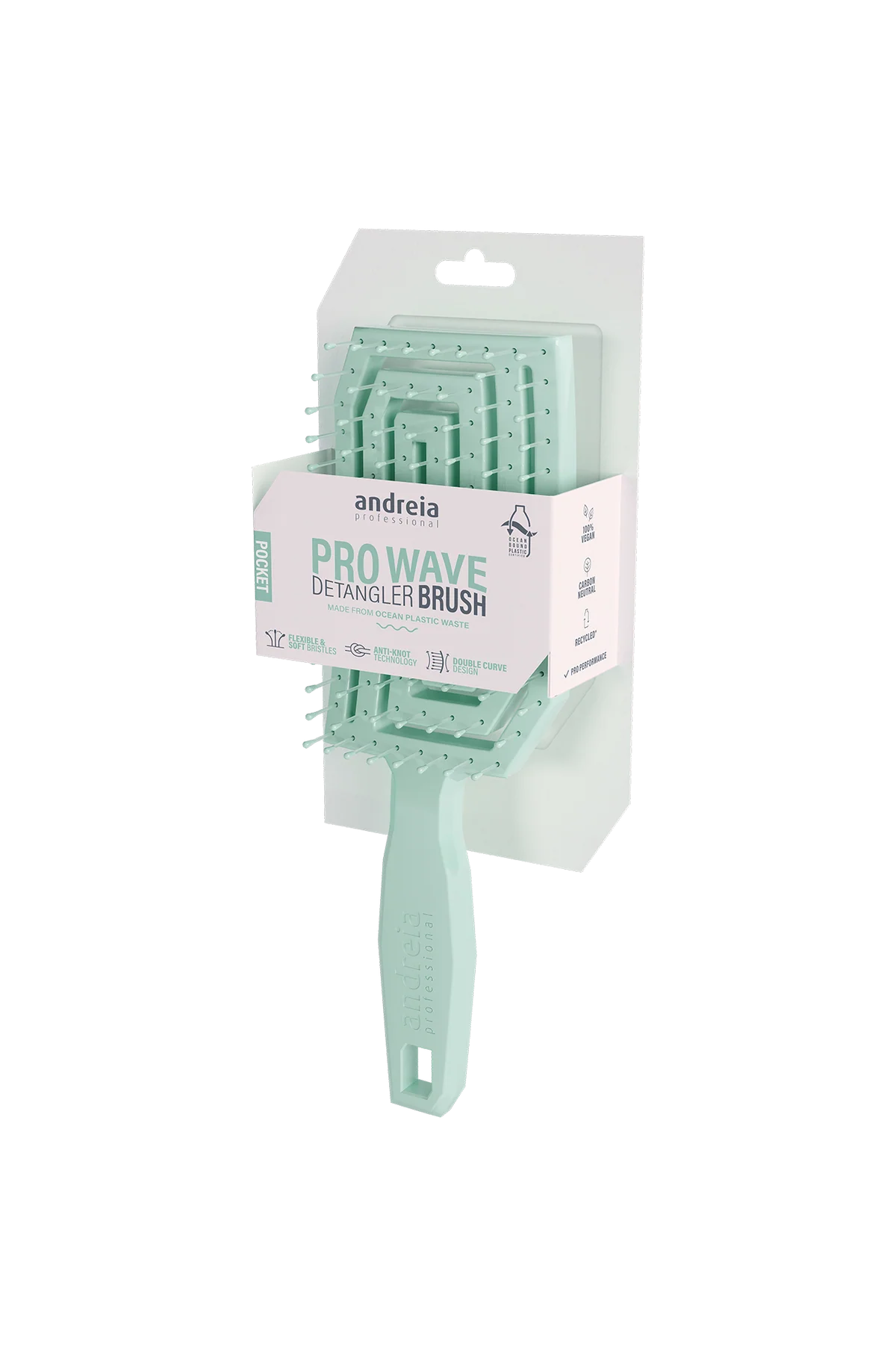 PRO WAVE DETANGLER BRUSH POCKET – GREEN