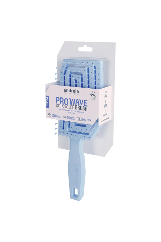 PRO WAVE DETANGLER BRUSH POCKET - BLUE