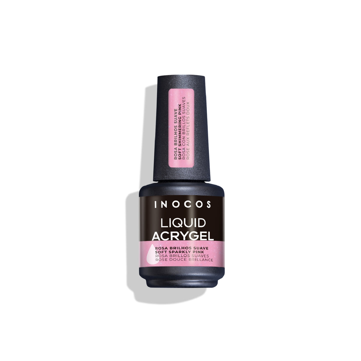 ACRYGEL LIQUIDE INOCOS ROSE DOUCE SCINTILLANT 15ml