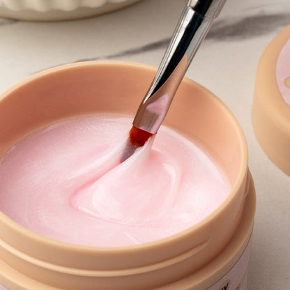 BUILDER GEL SHIMMER  MILK SOFT PINK INOCOS VISCOSITÉ MOYENNE 50GR