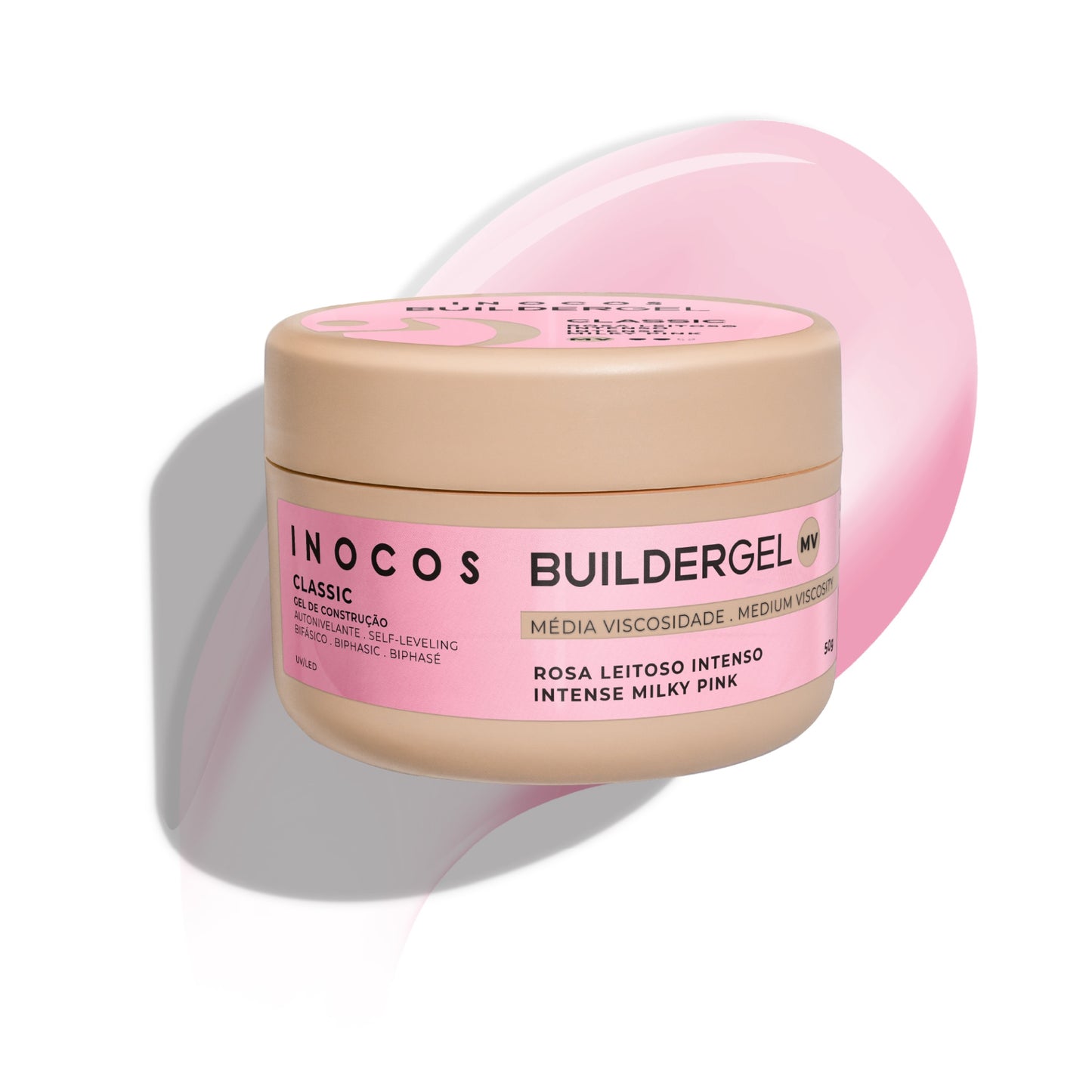 BUILDER GEL CLASSIC INTENSE MILKY PINK VISCOSITÉ MOYENNE 50GR