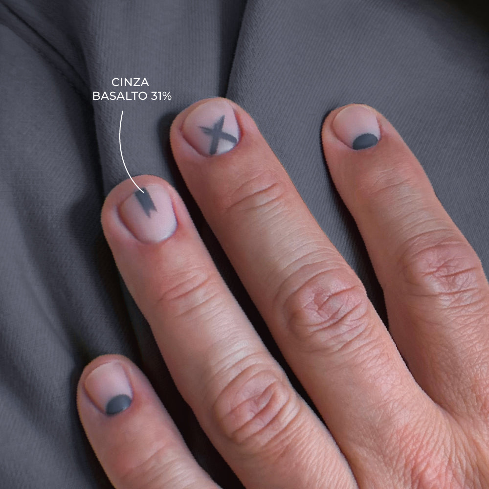 Vernis gel INOCOS "Cinza Basalto 31%" - 15ml