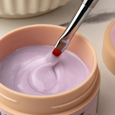 BUILDER GEL SHIMMER  MILK LAVENDER INOCOS VISCOSITÉ MOYENNE 50GR
