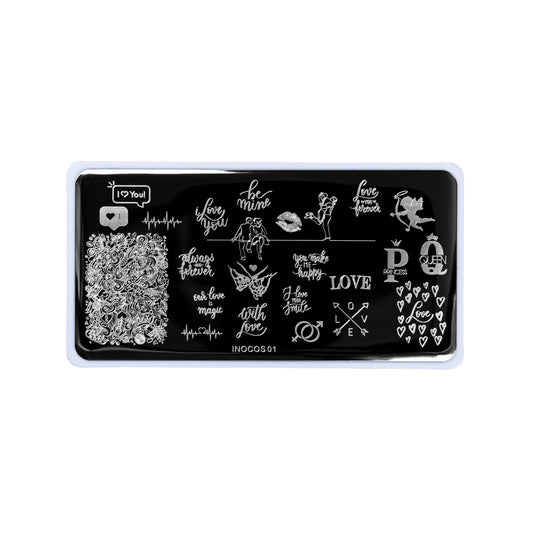 PLAQUE À STAMPING INOCOS 01 LOVE