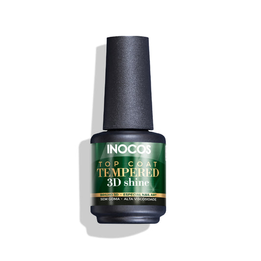 Top Coat Tempered 3D Shine INOCOS - 15ml