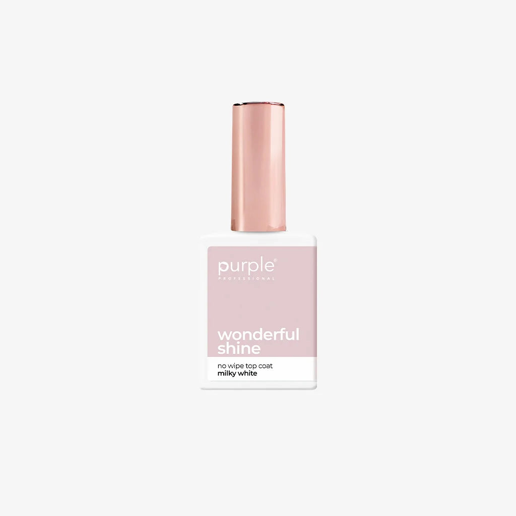 Top Coat Wonderful Shine Milky White No Wipe - P2455