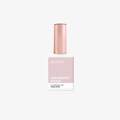 Top Coat Wonderful Shine Milky White No Wipe - P2455